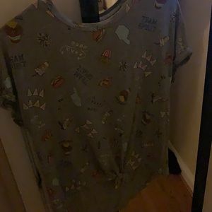 Gray shirt ,stretchy ,soft